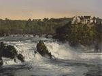 Rheinfall mit Schloss Laufen, Schiffchen