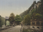 Harz, Okertal, Wirtshaus Romkerhalle mit Wasserfall